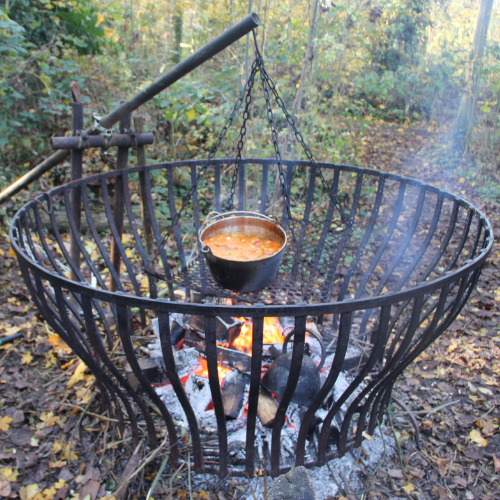 Cooking in the woods Cooking in the woods